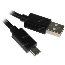 Кабель DEXP micro USB - USB черный 3 м Кабель DEXP micro USB - USB черный 3 м
