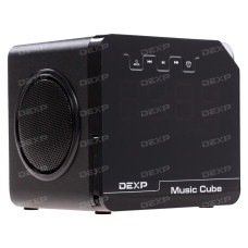 Портативная колонка DEXP Music Cube черный Портативная колонка DEXP Music Cube черный
