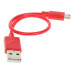 Кабель DEXP micro USB - USB красный 0.2 м Кабель DEXP micro USB - USB красный 0.2 м