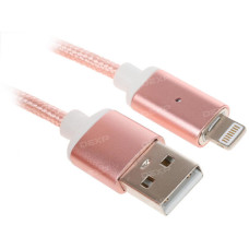 Кабель DEXP Lightning 8-pin - USB розовый 1 м Кабель DEXP Lightning 8-pin - USB розовый 1 м