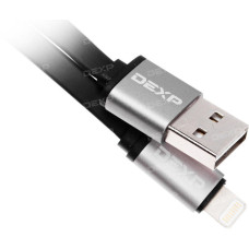 Кабель DEXP Lightning 8-pin - USB черный 1 м Кабель DEXP Lightning 8-pin - USB черный 1 м