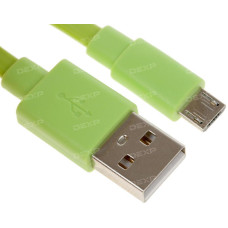Кабель DEXP micro USB - USB зеленый 0.2 м Кабель DEXP micro USB - USB зеленый 0.2 м