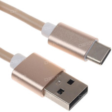 Кабель DEXP USB Type-C - USB золотистый 1 м Кабель DEXP USB Type-C - USB золотистый 1 м