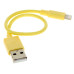 Кабель DEXP Lightning 8-pin - USB желтый 0.2 м Кабель DEXP Lightning 8-pin - USB желтый 0.2 м