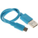 Кабель DEXP micro USB - USB синий 0.2 м Кабель DEXP micro USB - USB синий 0.2 м