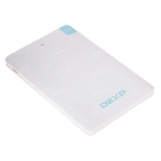 Портативный аккумулятор DEXP SlimCard белый Портативный аккумулятор DEXP SlimCard белый