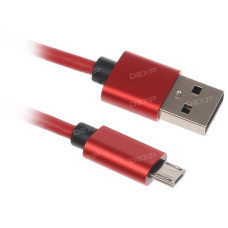 Кабель DEXP micro USB - USB красный 1 м Кабель DEXP micro USB - USB красный 1 м