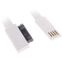 Кабель DEXP 30-pin Apple - USB белый 0.22 м Кабель DEXP 30-pin Apple - USB белый 0.22 м