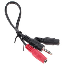 Переходник DEXP 3.5 mm jack 4pin - 3.5 mm jack x2 Переходник DEXP 3.5 mm jack 4pin - 3.5 mm jack x2