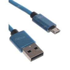 Кабель DEXP micro USB - USB синий 1 м Кабель DEXP micro USB - USB синий 1 м