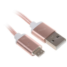 Кабель DEXP micro USB - USB розовый 1 м Кабель DEXP micro USB - USB розовый 1 м