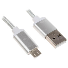 Кабель DEXP micro USB - USB серебристый 1 м Кабель DEXP micro USB - USB серебристый 1 м