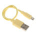 Кабель DEXP micro USB - USB желтый 0.2 м Кабель DEXP micro USB - USB желтый 0.2 м