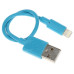 Кабель DEXP Lightning 8-pin - USB синий 0.2 м Кабель DEXP Lightning 8-pin - USB синий 0.2 м