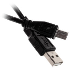 Кабель DEXP micro USB - USB черный 1 м Кабель DEXP micro USB - USB черный 1 м