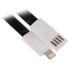 Кабель DEXP Lightning 8-pin - USB черный 0.22 м Кабель DEXP Lightning 8-pin - USB черный 0.22 м