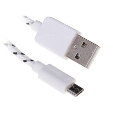 Кабель DEXP micro USB - USB белый 1.5 м Кабель DEXP micro USB - USB белый 1.5 м