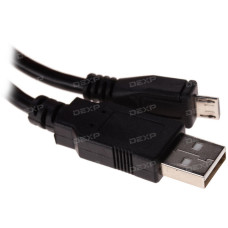 Кабель DEXP micro USB - USB черный 1.5 м Кабель DEXP micro USB - USB черный 1.5 м
