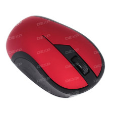 Мышь беспроводная DEXP WM-401RU красный Мышь беспроводная DEXP WM-401RU красный