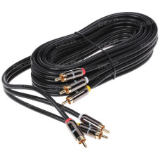 Кабель соединительный DEXP RCA x3 - RCA x3 Кабель соединительный DEXP RCA x3 - RCA x3