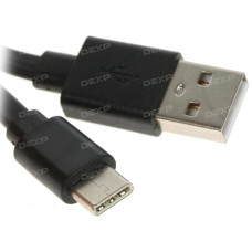 Кабель DEXP USB Type-C - USB черный 0.2 м Кабель DEXP USB Type-C - USB черный 0.2 м