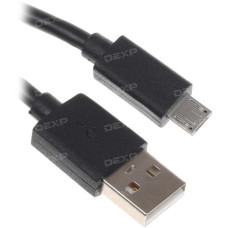 Кабель DEXP micro USB - USB черный 1 м Кабель DEXP micro USB - USB черный 1 м