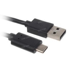 Кабель DEXP USB Type-C - USB черный 2 м Кабель DEXP USB Type-C - USB черный 2 м
