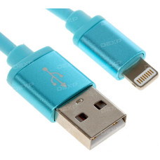Кабель DEXP Lightning 8-pin - USB синий 1 м Кабель DEXP Lightning 8-pin - USB синий 1 м