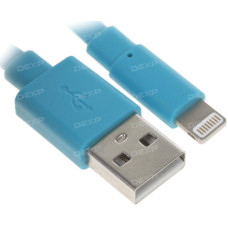 Кабель DEXP Lightning 8-pin - USB синий 0.2 м Кабель DEXP Lightning 8-pin - USB синий 0.2 м